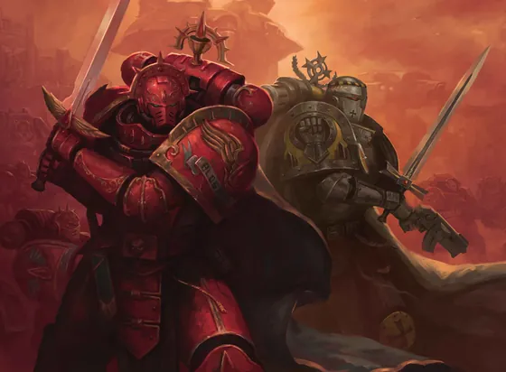 The defenders of Terra. HH Blood angel and Imperial fists by L J Koh
