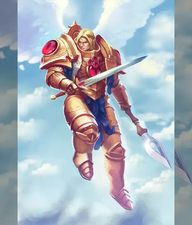 Sanguinius. Warhammer 40k. FanArt. (Plate 3) by Vitaly Perevoshikov
