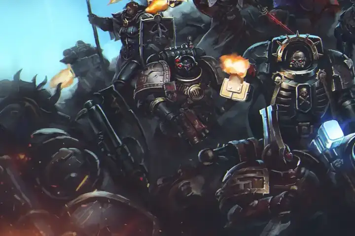 Black Templars. Commissions for Hubrecht (Black Templars Charge) by Vitaly Perevoshikov