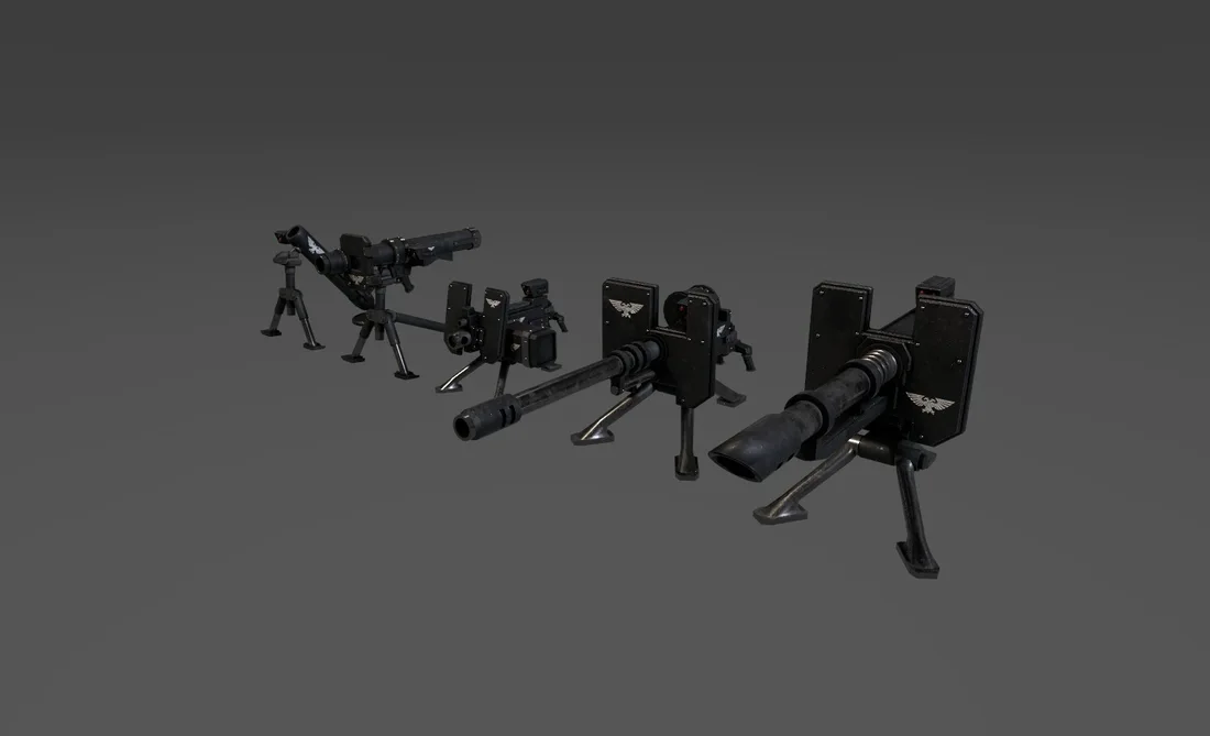 There Is Only War - Warhammer 40k mod for Arma 3 (Imperial Heavy Weapons) by Jakub Palmowski