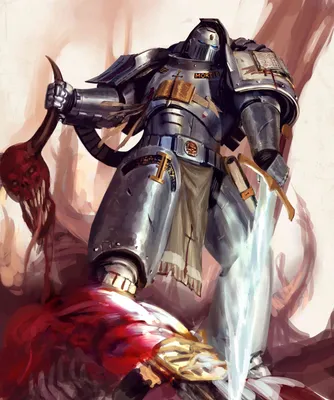 Illustration of Grey Knights Strike Squad