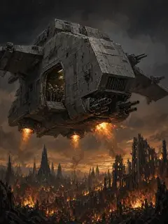 Illustration of Thunderhawk Gunship