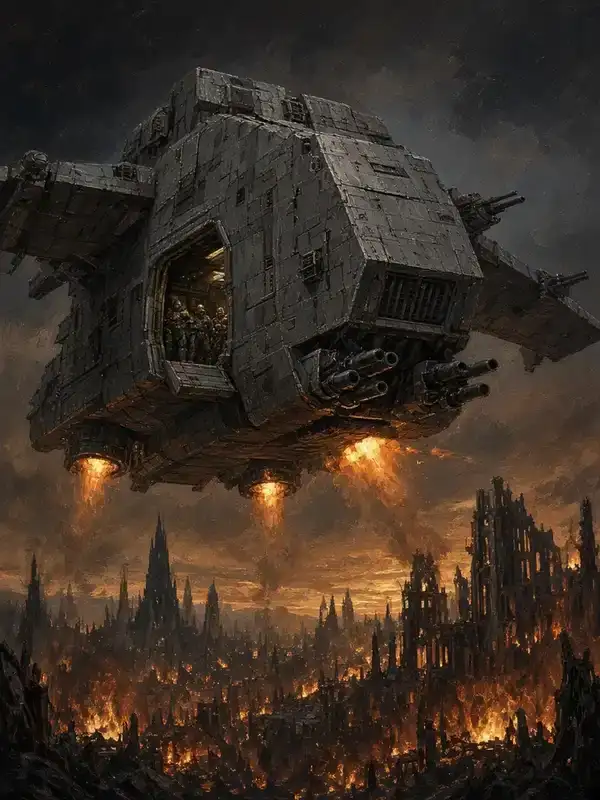 Illustration of Thunderhawk Gunship