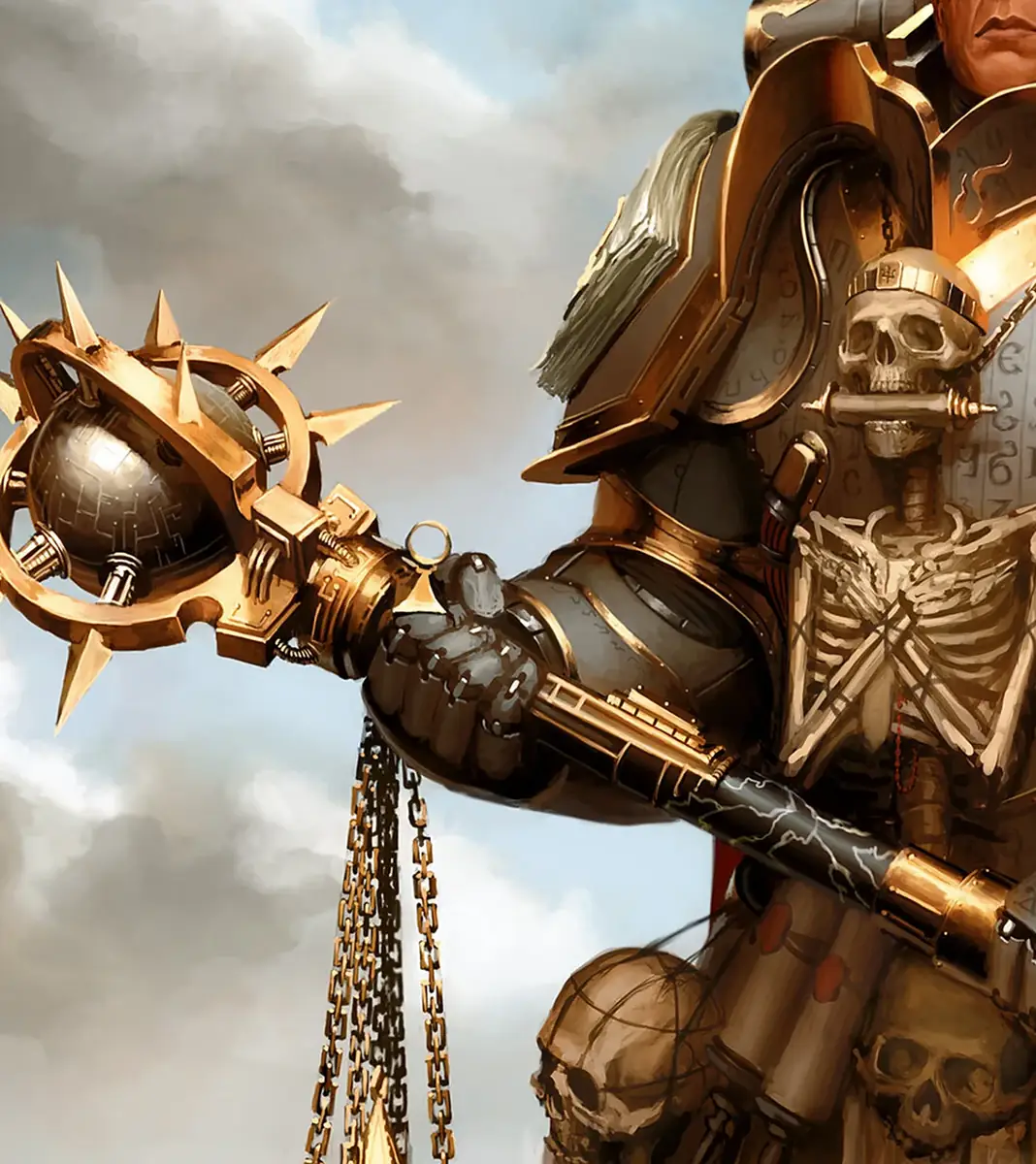Illustration of Accursed Crozius & Excruciator Maul