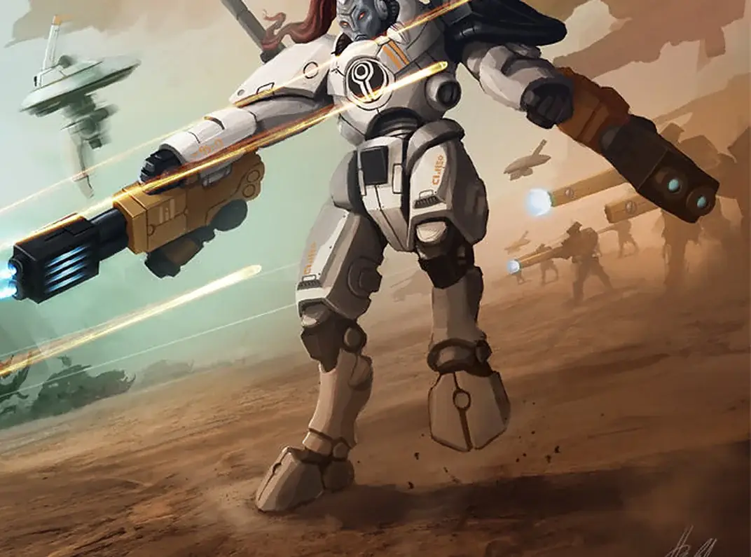 Illustration of T'au Fusion Blaster & High-Output Melta Array