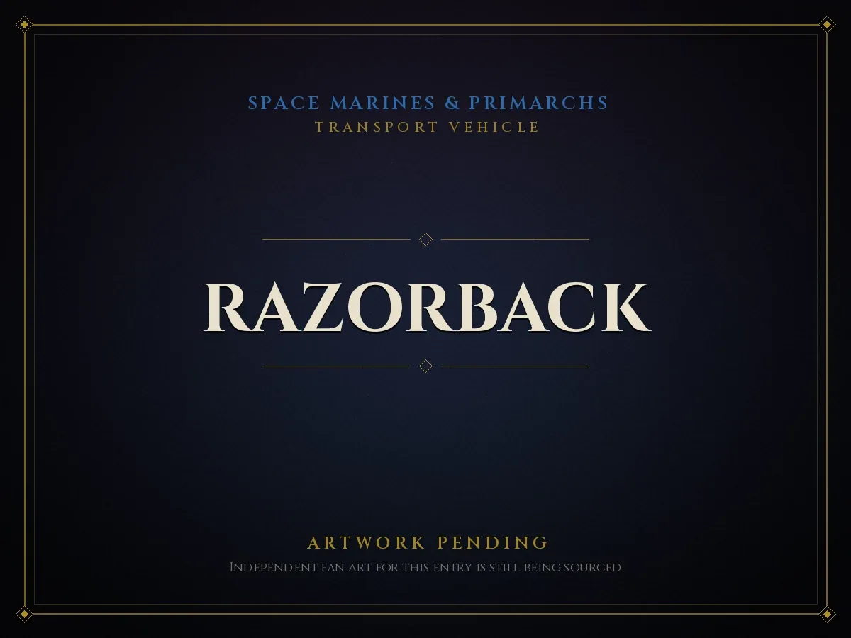 Artwork pending card for Razorback
