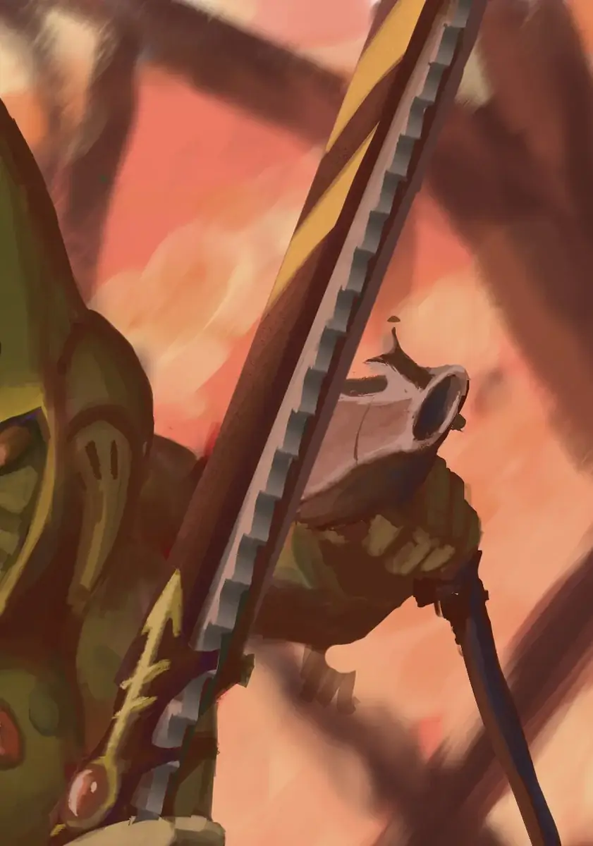 Illustration of Scorpion Chainsword & Biting Blade