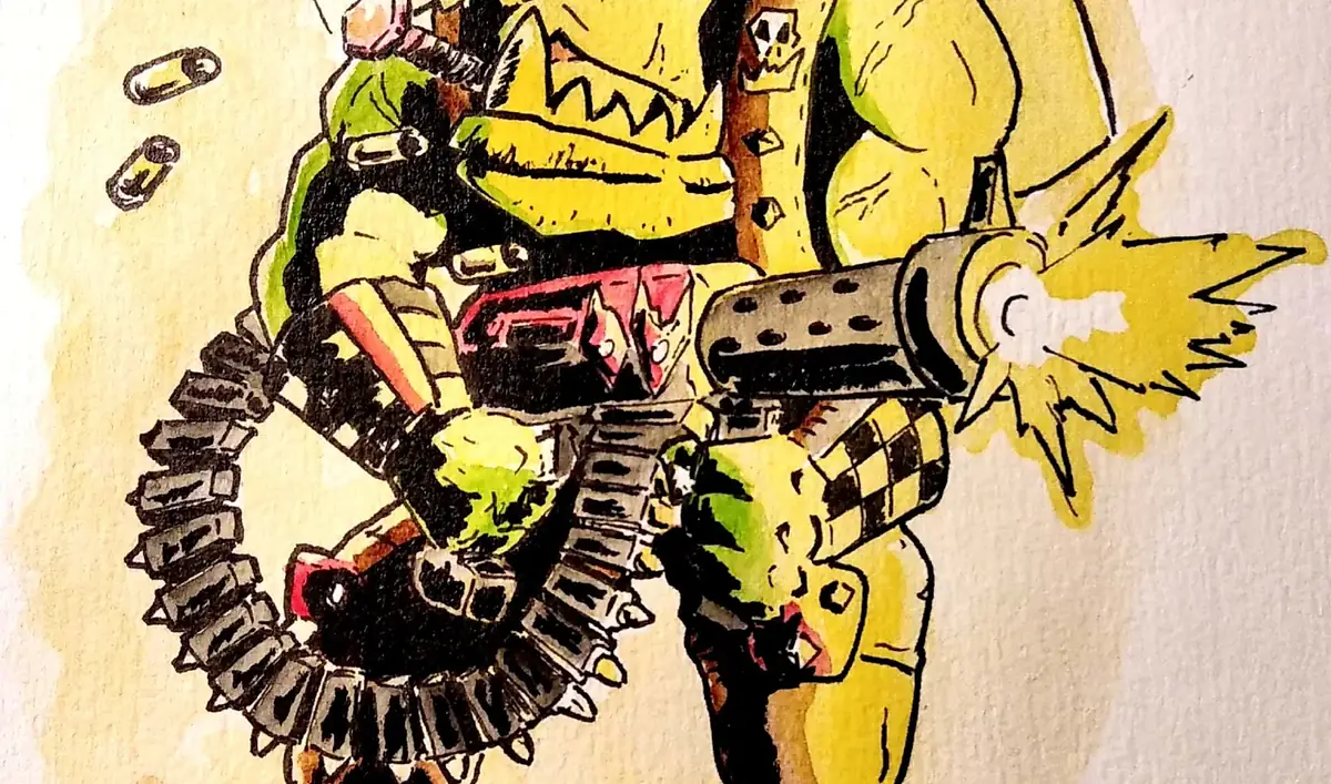 Illustration of Shokk Attack Gun (Warp-Tunnel Snotling Projector)