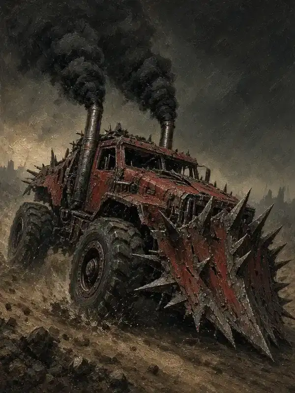 Illustration of Ork Trukk & Battlewagon