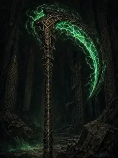 Illustration of Warscythe & Hyperphase Sword